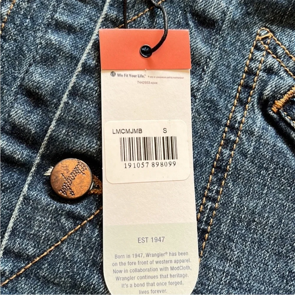 NWT Wrangler x Modcloth Dependable Denim Jacket - Picture 9 of 16